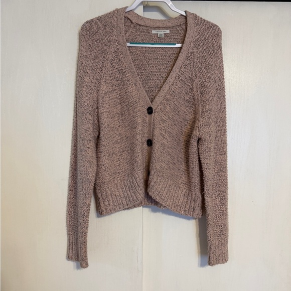 American Eagle Outfitters Sweaters - American Eagle Outfitters Women's Tan Knit Cardigan